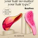 Lily England Detangler Brush & Comb Set - Lightweight Wide Tooth Detangling Tool for Women & Kids - Smooths Curly, Straight, Dry, Fine, & Thick Hair, Purple (Mermaid)