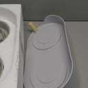 Elevated Slow Feeder Dog Bowls - Ceramic Food and Water Bowl Set with Stand - Raised Pet Dishes for Small and Medium Sized Dogs (Grey)