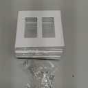 BESTTEN 10 Pack 2-Gang Screwless Decorative Wall Plate, USWP6 Snow White Series, Decorator Outlet Cover, H4.69 x W4.73, for Light Switch, Dimmer, GFCI, USB Receptacle