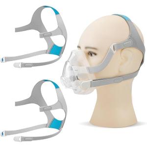 AUARIWN 2 Pack CPAP Headgear for Resmed AirFit N20 with Magnetic Clips, Replacement Headgear Straps Compatible with Resmed Aritouch Mask N20 - Soft Plush Straps for Optimal Fit & Flexibility (Large)