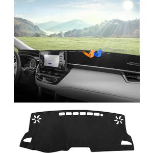 Autorder Dashboard Cover Mat for Toyota Corolla Cross 2022 2023 2024 2025 2026 Accessories Dash Cover Flannel Dash Mat Sunshade Glare UV Rays Protector (NOT fit for Corolla)