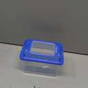 Veemoon Small Fish Tank, Plastic Fish Aquarium Portable Tank Turtle Carrying Aquarium Reptile for Small Animals Terrarium Insects Turtles, Sturdy Plastic, Ventilation Grills, Handle