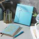 Thenshop 5 Pcs Cna Week Gifts 2026 Nurse Appreciation Gift Difference Maker Journal with Pen Leather Notebook 3 Ballpoint Pens Box Thank You Gift for Employee Coworker Teacher Volunteer(Blue)