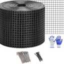 Critter Guard for Solar Panel Bird-Guard - INCIKITI 6in x 100ft PVC Coated Pigeon Netting 1/2" Bird Mesh, 20 Tie Wire,  Gloves, Pigeon Solar Panel Mesh for Bird