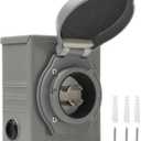 30 Amp Generator Inlet Box 4 Prong 125/250V - PB30, NEMA L14-30P Power Inlet Box - 7500 Watts Generator Inlet Plug for Outdoor Receptacle - Weatherproof Generator Outlet, ETL Listed