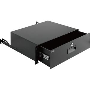 Tecmojo 3U Rack Drawer,Rack Mount Drawer for 19in Network Equipment/Server/AV Rack or Cabinet Enclosure,Sliding and Lockable Server Rack Drawer - Load-Bearing 44lb (20kg),with Cable Management Holes
