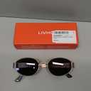 livho 2025 Trendy Oval Sunglasses - Stylish Polarized Shades for Everyday - Retro Metal Frames