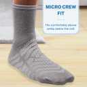 HCS XL Non-Slip Hospital Socks with Grips for Women & Men (6 Pairs) - 360 All-Around Tread Non-Slip Sock for Elderly/Seniors - Hospital Grip Socks, Fall Risk Patient Slippers (Gray, XL)