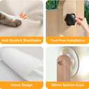 Foldable Cat Window Bed, Solidwood Cat Window Perch with Suction Cups, Heavy Duty Cordless Hammock Seat for Indoor Cats (Large Size)