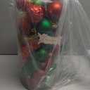 Valery Madelyn Christmas Tree Decorations Ornament Set, 50ct 2.36 Inches Red Green and Gold Shatterproof Christmas Ball Ornaments Hanging Xmas Holiday Party Decor (Large)