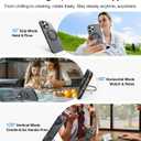 TORRAS for iPhone 16 Pro Case 360 Magnetic Stand O3 Fitness Series, [Fit for MagSafe] [360 Rotating Kickstand] 4X Mil-Grade Shockproof, Camera Control Button, Slim, Translucent Obsidian Black