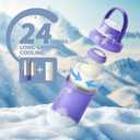 Momcozy 22oz Portable Breast Milk Cooler for Outdoor, Life Saver with 360 Total Cooling for 24 Hours, Larger Capacity Travel Breastmilk Chiller with 2pcs Baby Bottles for Breastmilk Storage