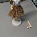 Joliyoou 14 Inch Christmas Wooden Nutcracker, Golden Fairy Nutcracker Holding A Star Wand Mantel Figurine, Xmas Nutcracker Tabletop Centerpieces Festival Shelves Decor