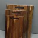 YSTKC Acacia Wood Cutting Boards Set of 3 PCS for Kitchen, Large Wooden Cutting Board Set with Handle, Thick Chopping Board, Butcher Block Wooden Trays for Meat, Fruit Vegetable and Cheese