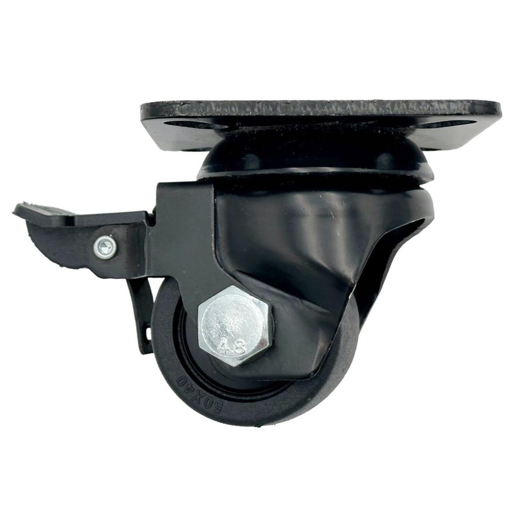 2” Heavy Duty Caster Wheel Locking Caster/Brake Swivel Steel Plate 50 X 40 VGUC