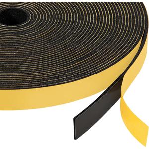 Yotache Thin Foam Tape Weather Stripping (.50) 1/2 Inch Wide x 1/16 Inch Thick (New Adhesive Craft), Seal Gasket for Speaker, Door Insulation, Soundproofing, Rattle, 33 Ft Length