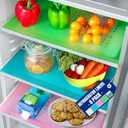 Refrigerator Liners for Shelves (8 Pack) by Lindas Essentials - Non-Adhesive Shelf or Drawer Liner, BPA-Free Fridge Mats for Kitchen & Cabinets, Easy to Clean, Ideal Household Essentials(Multi Color) (8 Sheets (17.7 x 11.4 Inches))