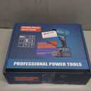 Leaf Blower Cordless with 2 Battery,2 X 4.0Ah,Portable Brushless Motor Electric Leaf Blower for Lawn Care,Dust Cleaner Handheld Blowers for Patio,Blowing Leaves