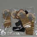 EXPAWLORER Anti Slip Dog Socks to Prevent Licking Paws, Dog Shoes for Hot Pavement, Dog Booties for Small Medium Large Senior Dogs, Traction Control Boots & Paw Protectors for Hardwood Floors (Medium (4 Count), Khaki)