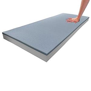 Foamma 2" x 24" x 72" High Density Gel Memory Foam Base, Cooling Pressure Relief, High Density Foam Cushion, Couch Filler Stuffing, Chair, and Upholstery Cushions