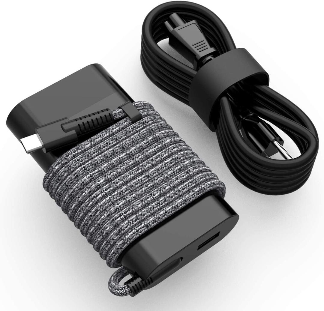 Original Replacement New Version 65W HP USB C Laptop Charger for HP Elitebook x360, Spectre X360, HP Chromebook, Elite x2, ProBook, Split x2, Pavilion, Envy Travel AC Power Supply Adapter