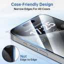 SYNCWIRE Screen Protector for iPhone 15 Pro, Shatterproof Tempered Glass [Easy Installation Frame] [9H Hardness] [99.99% HD Clear] [Case Friendly] [Bubble Free] for Apple iPhone 6.1 inch, 3 Pack