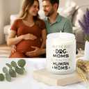 New Mom Gift  First & 1st Time Pregnancy, Postpartum Essentials  Dog Mom to Be Gift for Expecting or Pregnant Women After Birth  Lavender and Eucalyptus Scented Candle