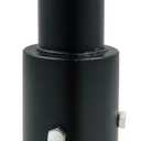 Tenon Slip Fitter Adapter for 3 inch Round Pole,Heavy Duty 2 3/8 Round Adapter for Led Parking Lot Light,Metal Outdoor Mounting Bracket,Shoebox Lighting,Street Light (3" Round Tenon Adapter)