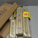 Industrial Pipe Clothing Racks 2 Pack, 36.2In Wall Mounted Clothes Rack, Gold Wall Clothing Racks for Hanging Clothes, Space Saving Closet Hanging Rod for Laundry Room, Bedroom