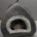 Cat Bed Cave-Cat Beds for Indoor Cats, Kittens and Small Pets, Soft and Warm Cats House Tent Bed, Foldable and Washable with Removable Cushioned and Anti Slip Bottom, Grey 15inches, Size: 15"D x 15"W x 15"H