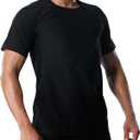 Sauna Shirt for Men Heat Trapping Compression Sweat Suit T-shirt Workout Body Shaper for Gym Short Sleeve Shapewear