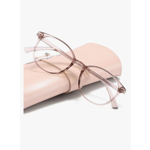 miyya Blue Light Blocking Glasses Women, Fashion Round Transparent Anti Blue Light Glasses with Anti Eyestrain & UV Glare
