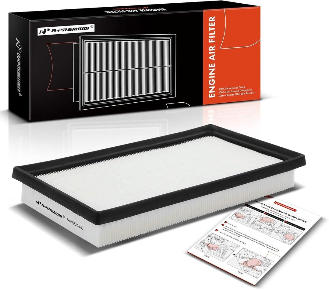 A-Premium Engine Air Filter Compatible with Toyota Camry(Hybrid), RAV4(Hybrid), Corolla, Highlander(Hybrid), Sienna(Hybrid), Avalon(Hybrid), Venza(Hybrid) & Lexus RX350h, ES300h, NX350h & Subaru BRZ