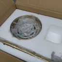 Modern Glass Globe Wall Light 2-Light Double Brushed Brass Wall Sconce Lighting Mid Century Beside Wall Lamp Gold Light Fixtures for Loft Living Room Bedroom (2 Pack) (Black)