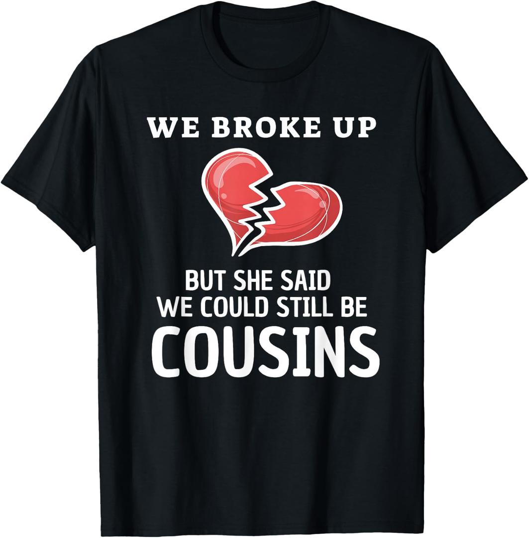 Funny Redneck White Trash We Broke Up Costume Premium T-Shirt (Black, L)