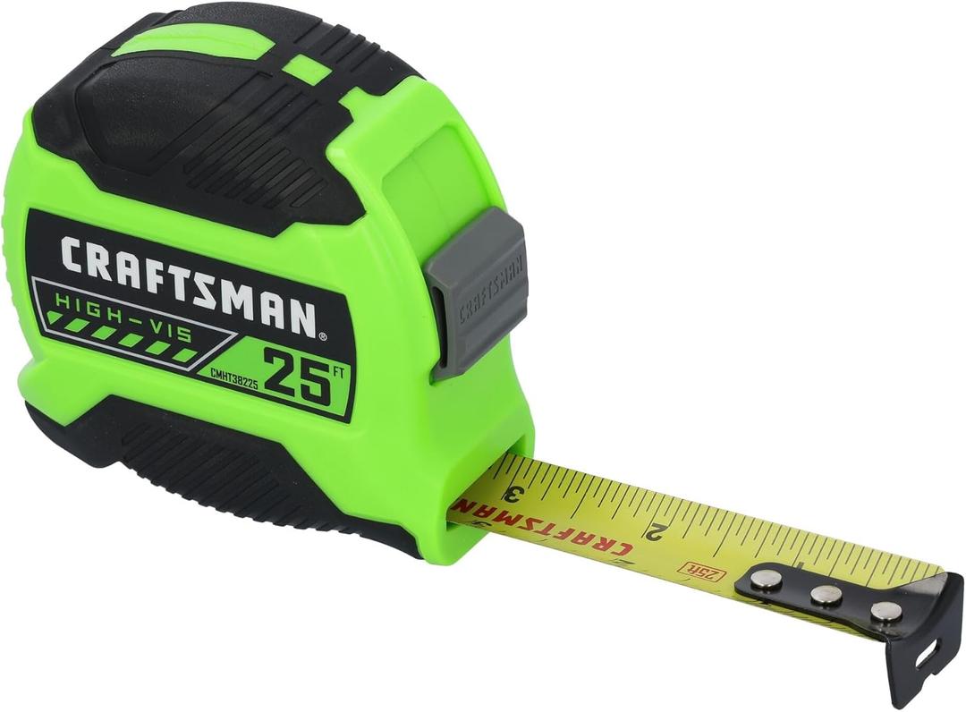 CRAFTSMAN High-Visibility Tape Measure 25 FT (CMHT38225LW)
