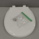 Bemis 500EC Durable Wood Toilet Seat with Easy Clean Hinges, Made in USA, Round, White