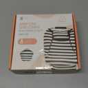 ACRABROS Car Seat Covers for Babies,All Season Infant Carseat Cover Canopy for Boys and Girls,Stretchy Adjustable Peeping Window with Mesh Cover,Warm Breathable Universal,Black White Stripe