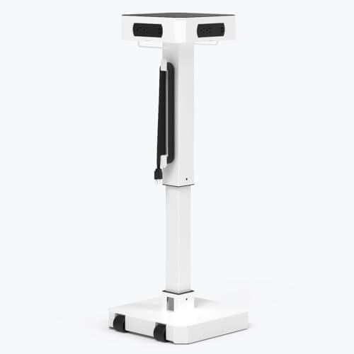 Classroom Basics LuxPower Mobile Charging Tower – 8 AC Outlets & 8 USB Ports, Adjustable Height, Padded, Hidden Casters – Charge 16 Devices, Perfect for Classrooms, Offices, & Conference Rooms