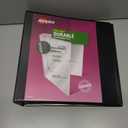 Avery Durable View 3 Ring Binder, 3 Inch Slant Rings, 635 Sheet Capacity, Black, Holds 8.5 x 11 Paper, 3.5" Wide Spine, DuraHinge for Organizing Reports & Projects (17041)