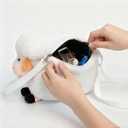 Adult Plush White Sheep Bag Cute Crossbody Bag with Adjustable Shoulder Strap