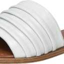 Bella Vita Women's Rya-Italy Flat Sandal (7.5, White Italian Leather)