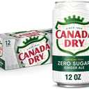 Canada Dry Zero Sugar Ginger Ale Soda, 12 fl oz cans, 12 pack Exp. 08/29/2026