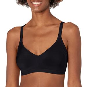 Warner's Women's Blissful Benefits Underarm-Smoothing with Seamless Stretch Wireless Lightly Lined Comfort Bra Rm3911w (Size Medium, Black)