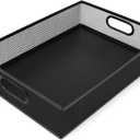 Desk Drawer Organizer, A4 Large Metal Mesh Desk Rrganizer Tray, Versatile Storage Box Set for Office Home Supplies,13 x 9 inches