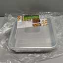 Nordic Ware Natural Aluminum Commercial Square Cake Pan with Lid, Exterior 9.88 x 9.88 Inches