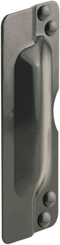 Prime-Line U 9504 Steel Latch Guard Plate Cover for Out-Swinging Doors, Bronze (Single Pack)
