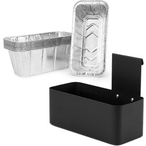 Stanbroil Grease Drip Pan with 10-Pack Disposable Foil Liners, Compatible with Earlier Versions of The Blackstone 28" and 36" Griddle