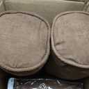 Blazing Needles Solid Microsuede Double Corded 8" to 9" Futon Cover Set with 2 Bolster Pillows (Set of 3), Full, Chocolate