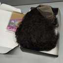 Lace front curly brown wig